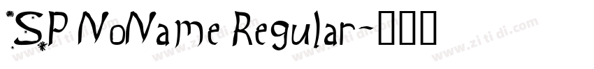 SP NoName Regular字体转换